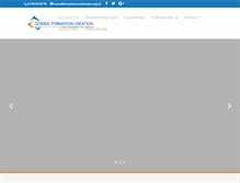Tablet Screenshot of conseilformationcreation.com